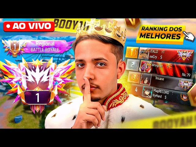 SEGUNDOU AMASSANDO TODOS NA RANK 🔥 FREE FIRE AO VIVO 🔥 ITALO SILVA AO VIVO 👻