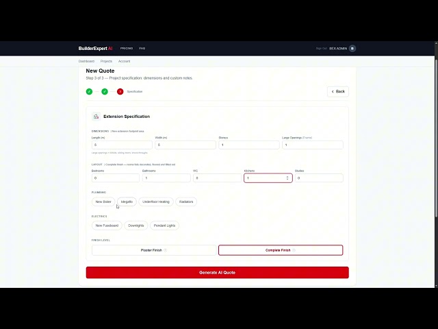 Create Detailed Construction Quotes in Minutes with AI | BuilderExpert AI