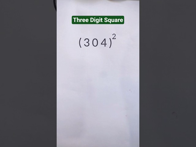 Square Trick ✨ #maths #mathstricks #shortsfeed #shorts #trendingreels