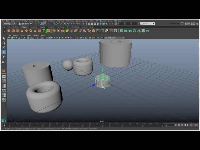 Maya Basics - Creating primitive objects