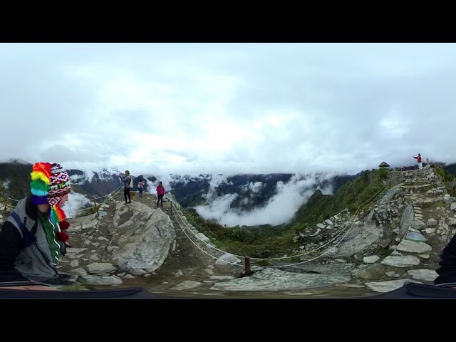 The top of the Machu Picchu Mountain. Peru  360° VR