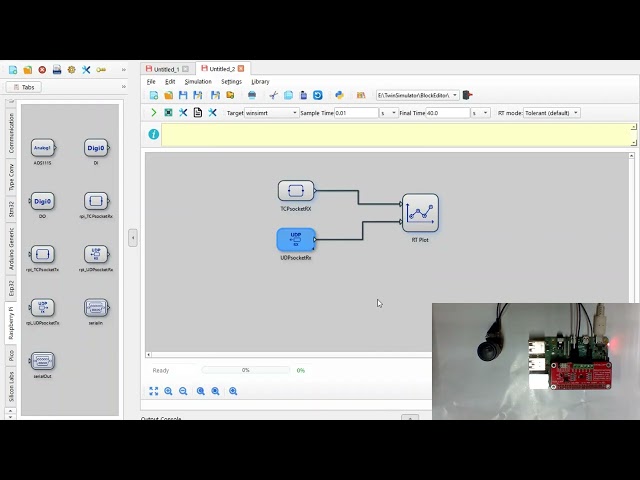 TwinSimulate : Code generation for interfacing  Analog to Digital Convertor with a Raspberry Pi