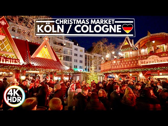 🇩🇪 Köln / Cologne, Germany Christmas Market Walk 2025, 4K HDR Walking Tour 60fps ✨