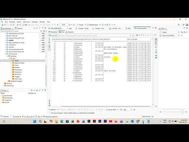 4 Create View Diagram and Tables