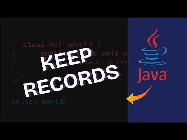 How to Keep Records in Java 2025?
