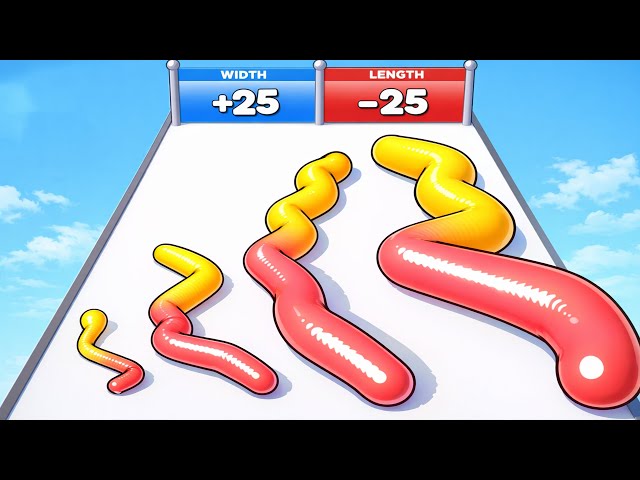 Gummy Worm Go!   All Levels Gameplay Android,ios MAX LEVELS NEW UPDATE