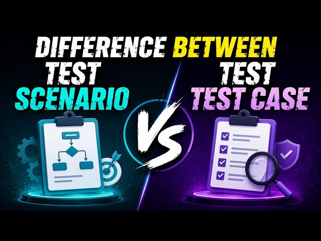 Test Scenario vs Test Case Difference #automationtesting #apitesting #manualtesting #testing #sdet 
