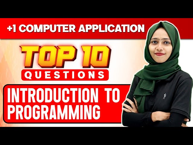 Plus One Christmas Exam | CA | Introduction To Programming | Important 10 Questions | Exam Winner