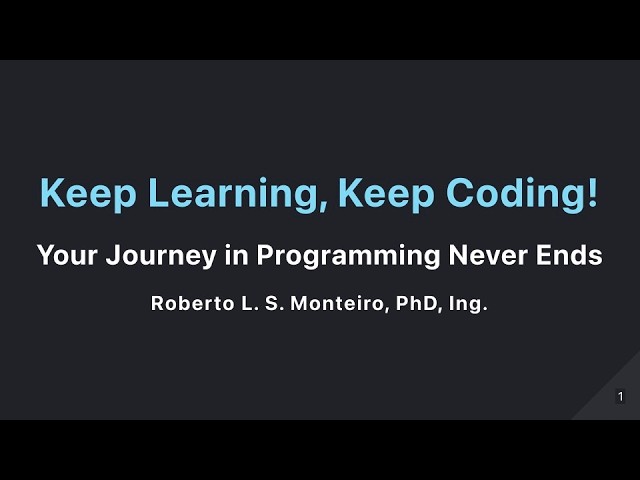 Programming Logic   10   Conclusion   What to do now