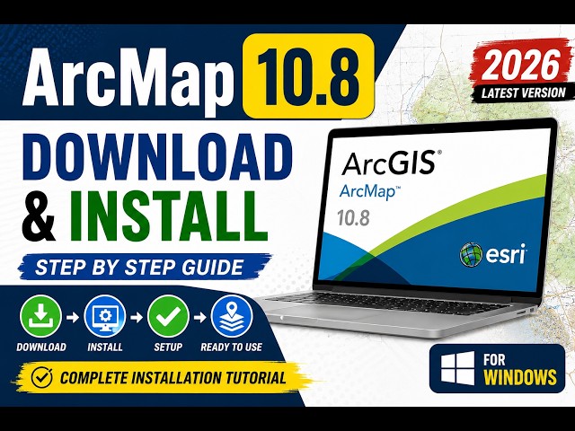 How to Download & Install ArcMap 10.8 | ArcGIS 10.8 Full Installation Tutorial
