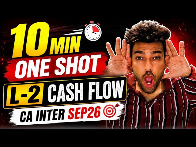 Are You Ready for CA Exams? Cash flow statement Quick Revision | ca inter sep26