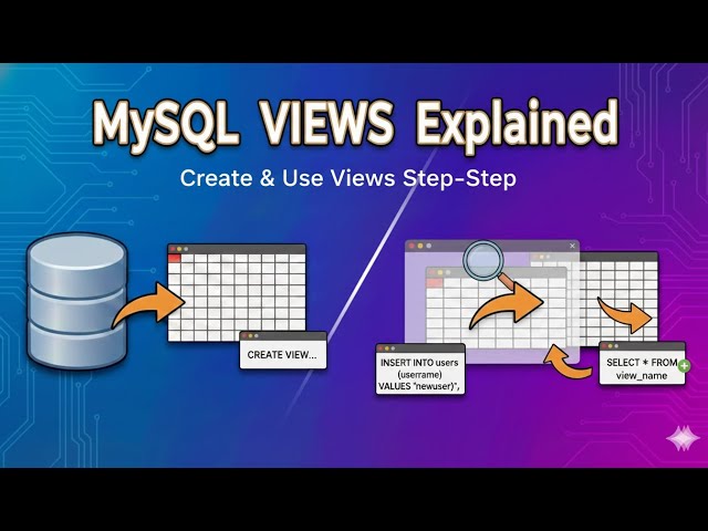 MySQL VIEWS Explained | Create & Use Views Step-by-Step (Beginner Tutorial)