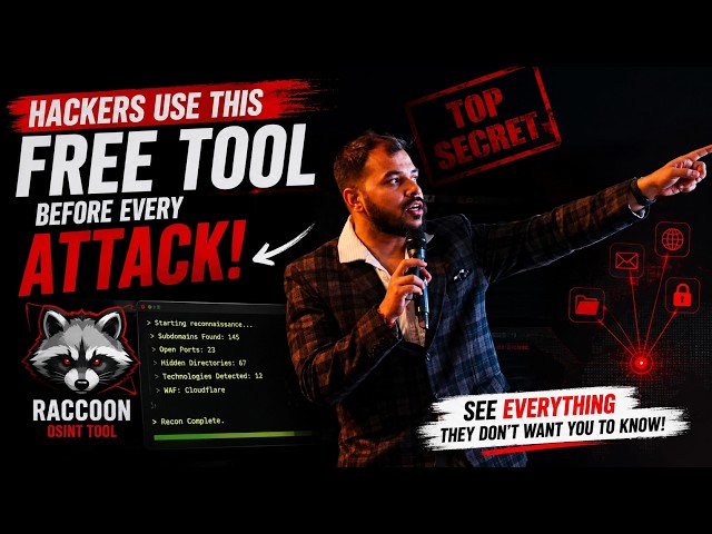 Hackers Use This FREE Tool Before Every Attack | Raccoon OSINT Tutorial | hacker vlog