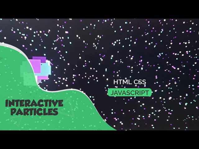 Interactive Moving Particles | Animation On Canvas| Html | Css | Javascript