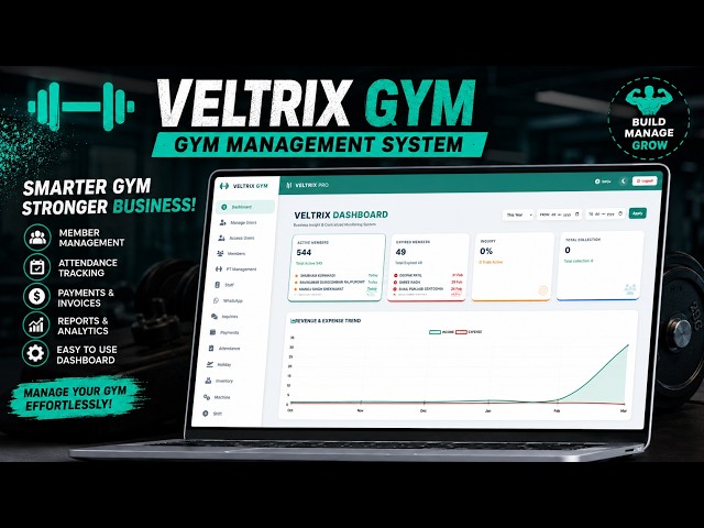 Gym Management System Using ASP.NET Web Forms + SQL Server 2020