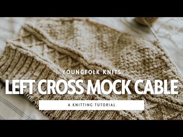 How to Knit a Left Cross Mock Cable (Easy PetiteKnit Stitch Tutorial)