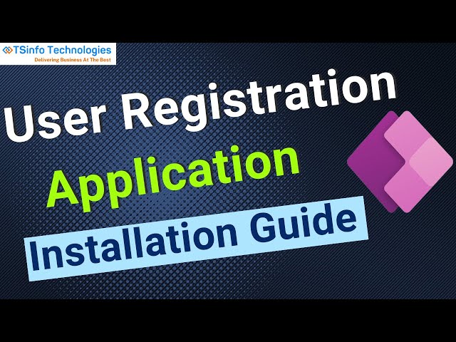 User Registration Application Complete Installation-Guide