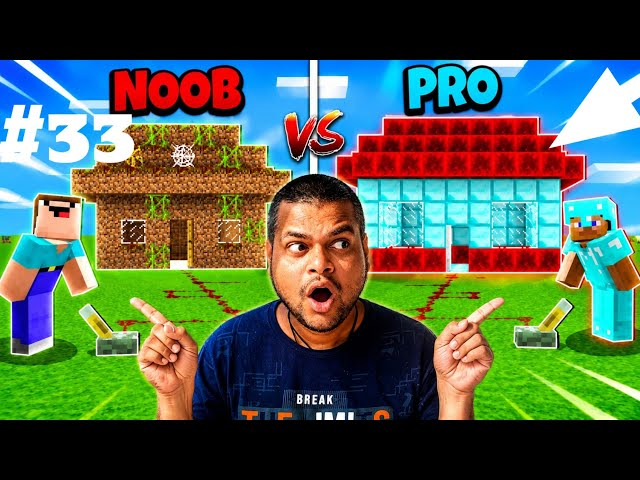 Minecraft Noob Vs Pro 😂 33 Day Gameplay
