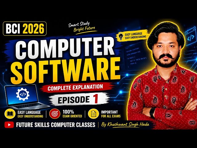🔥 Computer Software Explained in Hindi | Complete Explanation | Episode 1 | BCI 2026 | 