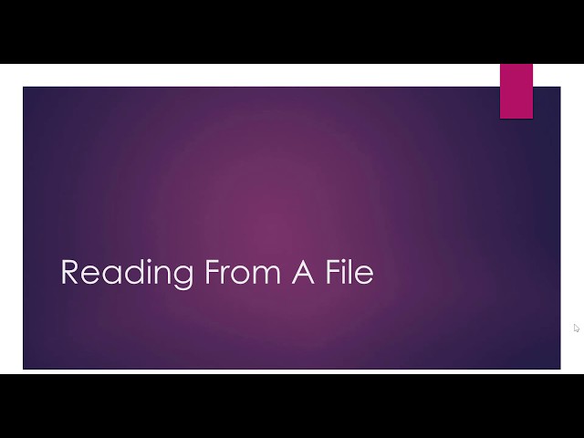Reading Text Files In Java