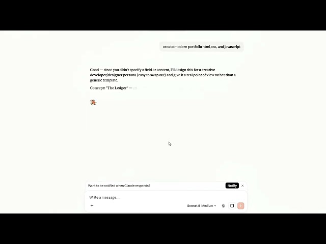     Build a Portfolio Website Using AI | Claude AI Tutorial