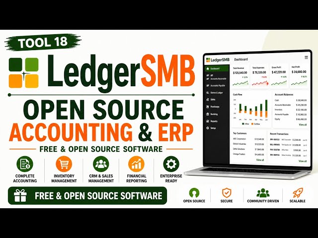 Tool 18 - LedgerSMB: Open Source Accounting & ERP | Free & Open Source Software | Uplatz