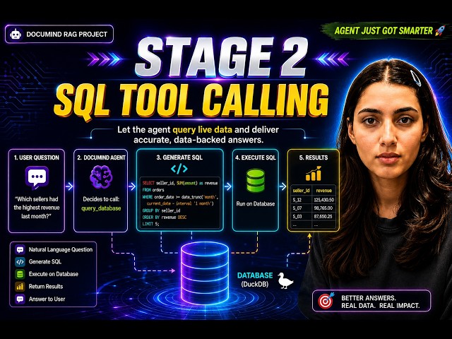 SQL Tool Calling in AI Agents | Build Production-Ready RAG Systems with Live Database Access