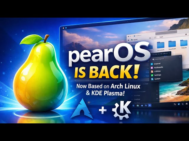 pearOS: Use Arch Linux like a Pro (No Terminal Required)
