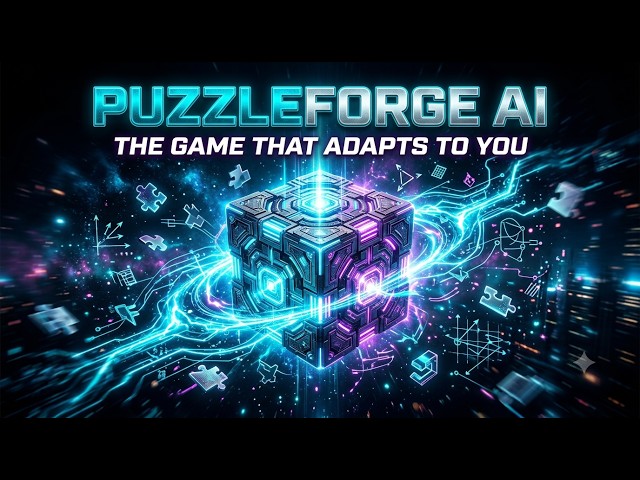 PuzzleForge AI – A Puzzle Game That Adapts to How You Play! 🧩 | Hackathon 2026
