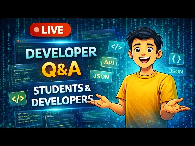 Let's Talk - LIVE Developer Q&A | Career, Projects & Coding Doubts | Part:11