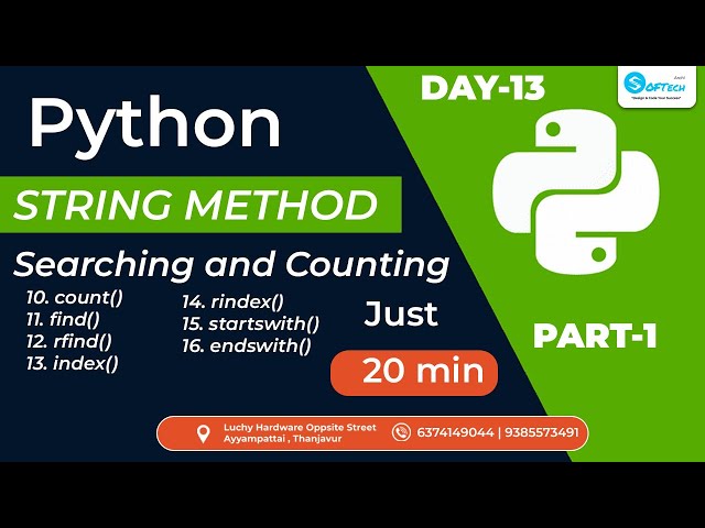 Python string methods | String method in python | part-1