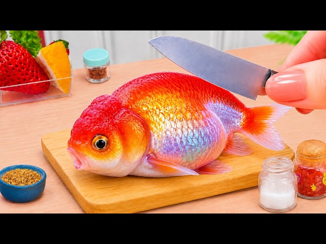 Tiny Cooking Step-by-Step Guide 🐟 Let's Make Fried Fish in Tomato Sauce | Petite Cooking