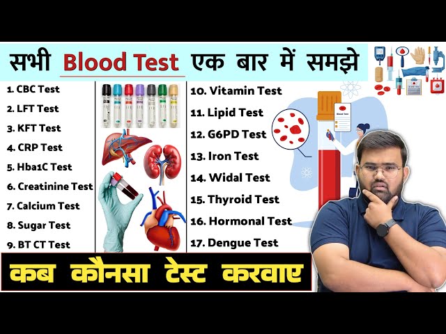 All Blood Test | रक्त परीक्षण | Blood Test | Test report | Hospital | Doctor | Nursing | Pharmacy