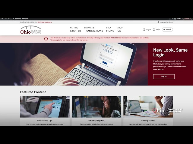 Development Teaches: Getting Started with the Ohio Business Gateway