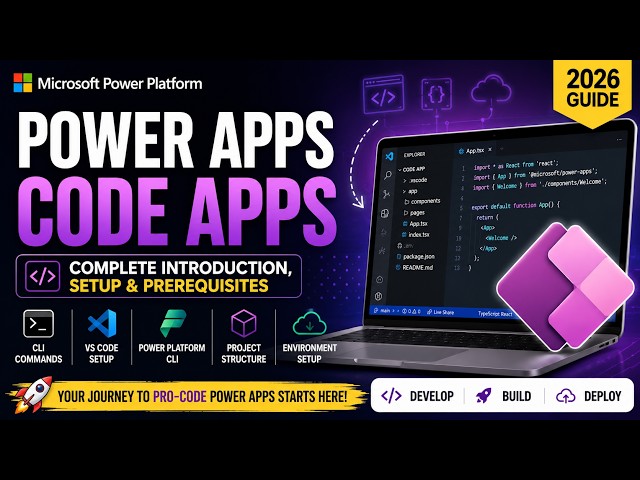 Power Apps Code Apps Tutorial for Beginners | Complete Introduction, Setup & Prerequisites (2026)