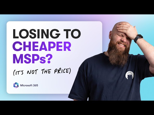 Why You're Losing Deals to Cheaper MSPs (It's Not the Price)
