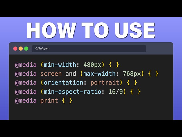 Learn how to use CSS Media Queries in 5 Minutes