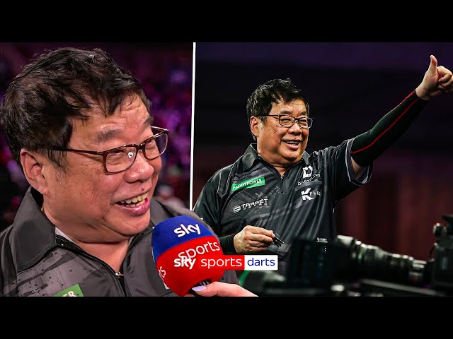 Paul Lim REACTS to becoming the oldest match winner in World Darts Championship history!