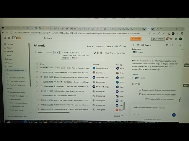 Chris explained Jira