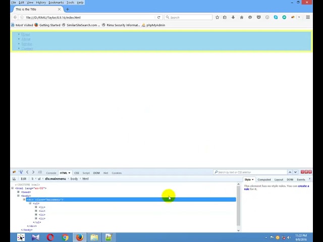 Web Development   Make a Menu by HTML CSS
