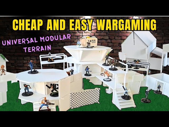 LITERAL GAME CHANGER! Simple Modular Terrain from just 2 cheap materials adapted to ANY TT WARGAME. 