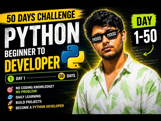 The Ultimate 50-Day Python Challenge | Day 1: Let's Go!