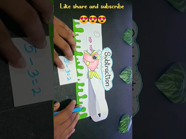 Maths tlm for primary school || subtraction tlm