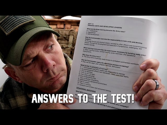 Army Training  - Real Board Questions on ADP 7-0