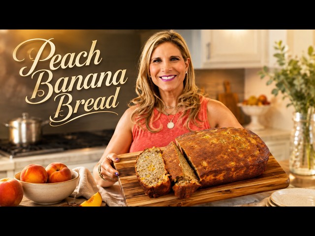 The BEST Peach Banana Bread You'll Ever Make (Easy 1-Bowl Wet Batter)