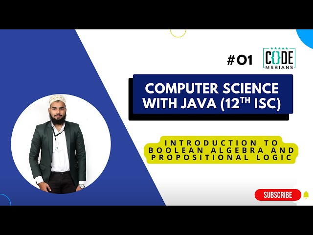 Introduction | #01 | Computer Science with Java Class12 ISC CodeMSBians