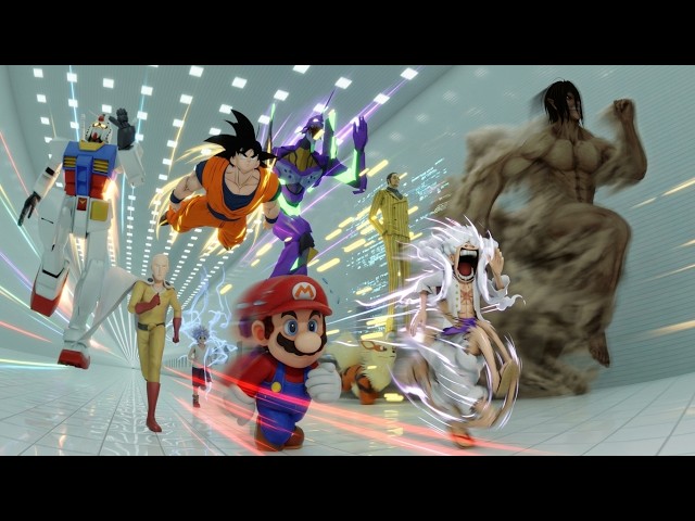 🏁Fastest Anime & Game Characters – Speed Comparison🏃 (3D)