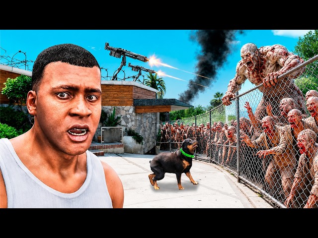 DEFENDING FRANKLIN'S HOUSE against ZOMBIES in GTA 5