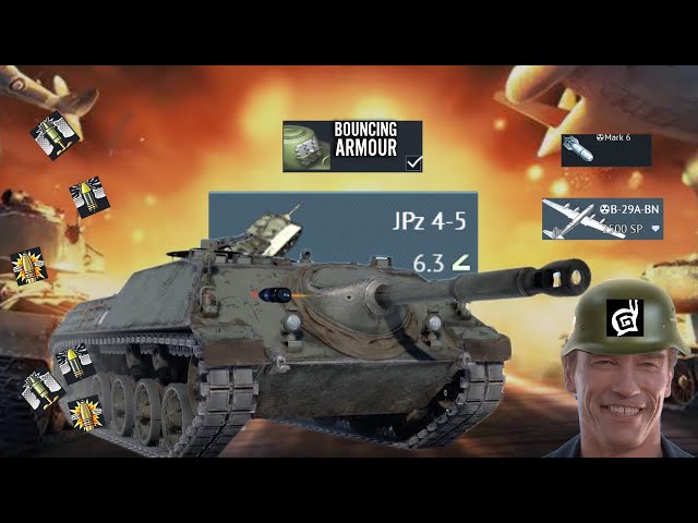 JPz 4-5  ARMOUR  REBOUNDS PROJECTILES....