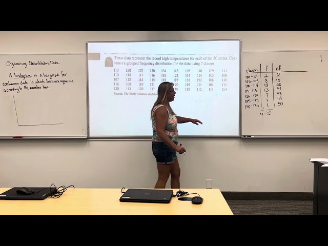 Organizing Continuous Data